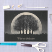 Hauntingly Beautiful Silhouette of Bare Trees 薄葉紙 (クラフト)