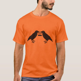 Hauntingly Cute: Crows with Pumpkin & Hidden Ghost Tシャツ
