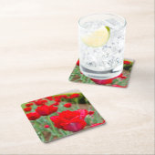 Hauptの球根、クローズアップ スクエアペーパーコースター (インサイチュ)