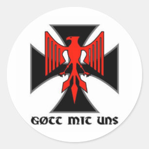 Haus Nürnberg Gott mitのunsのステッカー ラウンドシール