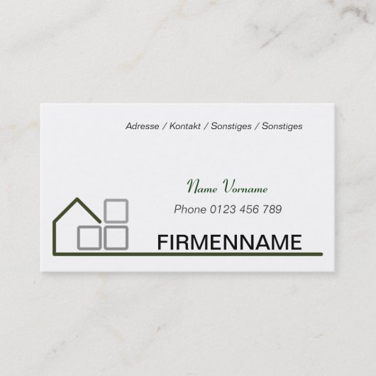 hausbau 名刺 (正面)