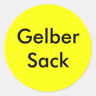 Haushalt Ordnung Gelber Sack Aufkleber ラウンドシール