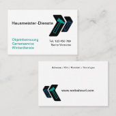Hausmeister Dienste 名刺 (正面/裏面)