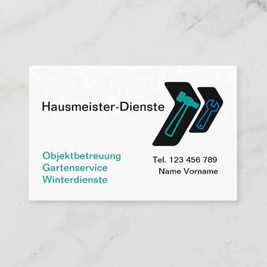 Hausmeister Dienste 名刺 (正面)