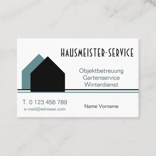 Hausmeisterservice 名刺 (正面)