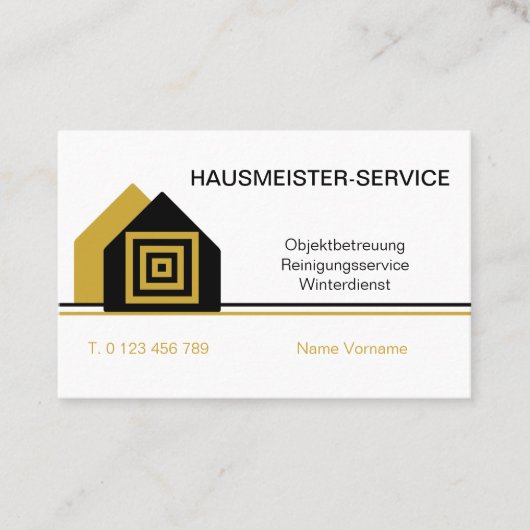 Hausmeisterservice 名刺 (正面)