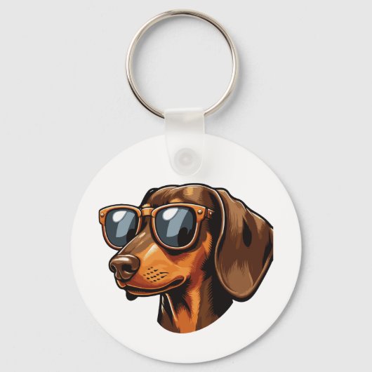 Haustier Geschenkidee für Dackelbesitzer Hunde キーホルダー (正面)