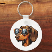 Haustier Geschenkidee für Dackelbesitzer Hunde キーホルダー (正面)