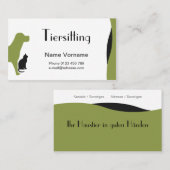 Haustier Pflege 名刺 (正面/裏面)