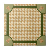 Haut Houndstooth with Teddy Bear, タイル (正面)