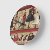 Hauteのファッション ラウンド壁時計 (傾斜)