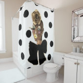 HAUTEの水玉模様のシャワー・カーテン シャワーカーテン (インサイチュ)