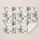 Haute Couture Chicken print Baby Blanket シェルパブランケット (正面(横))