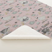 Haute Couture Chicken print Sherpa Blanket シェルパブランケット (3/4)
