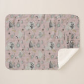 Haute Couture Chicken print Sherpa Blanket シェルパブランケット (正面(横))