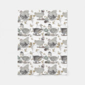 Haute couture print baby fleece blanket フリースブランケット (正面)