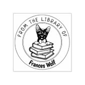 Havana Brown Cat蔵書 ラバースタンプ (インプリント)