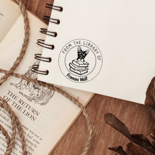 Havana Brown Cat蔵書 ラバースタンプ