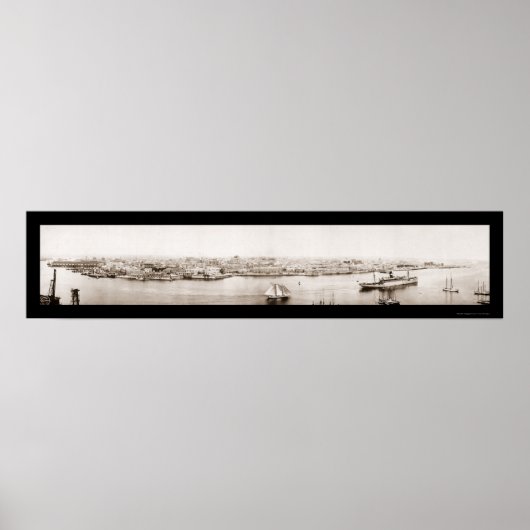 Havana Cuba Waterfront写真1920 ポスター (正面)