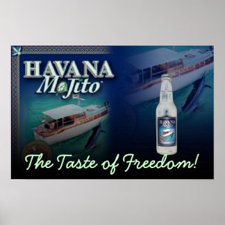 Havana Mojito自由の味のキャンバス印刷 ポスター