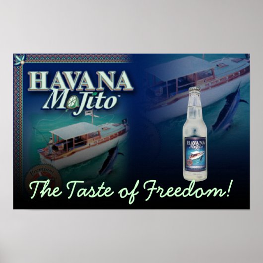 Havana Mojito自由の味のキャンバス印刷 ポスター (正面)