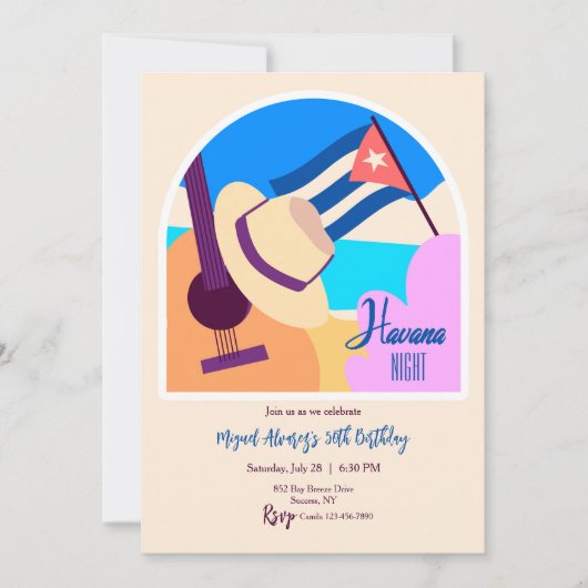 Havana Party 招待状 (正面)