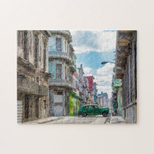 Havana Street Oldtimer Car Cuba Travel Photography ジグソーパズル