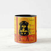 Havaneseかわいい犬のコーヒー・マグ ツートーンマグカップ (中央)