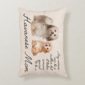 Havaneseのお母さんのアクセントの枕 アクセントクッション (正面(垂直))