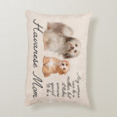 Havaneseのお母さんのアクセントの枕 アクセントクッション (裏面(縦))