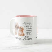 Havaneseのお母さんのマグ ツートーンマグカップ (正面左)