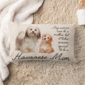 Havaneseのお母さんの枕 ランバークッション (ブランケット)