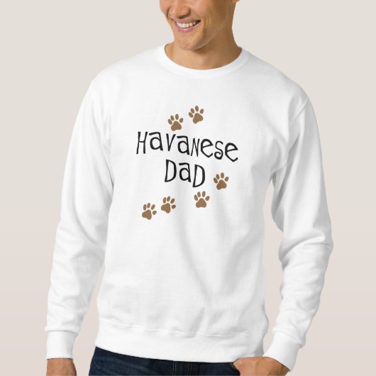 Havaneseのパパ スウェットシャツ (正面)