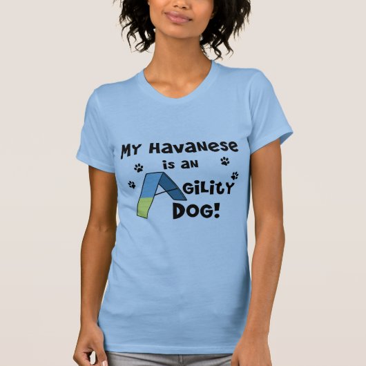 Havaneseの敏捷犬 Tシャツ (正面)