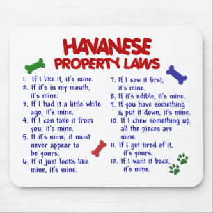 HAVANESEの特性の法律2 マウスパッド
