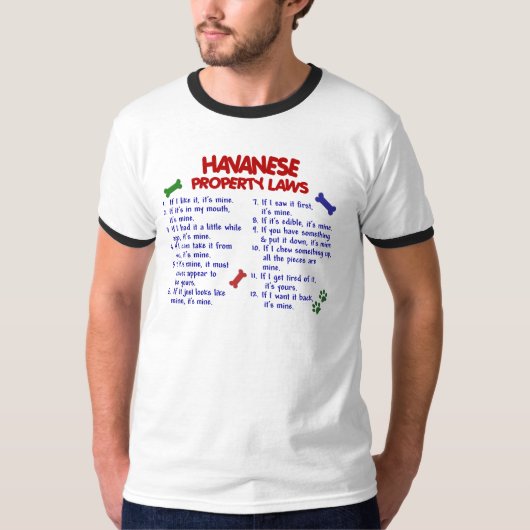 HAVANESEの特性の法律2 Tシャツ (正面)