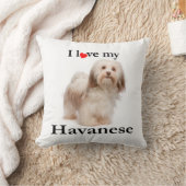 Havaneseの私の枕を愛して下さい クッション (ブランケット)
