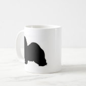 havaneseシルエット コーヒーマグカップ (正面左)
