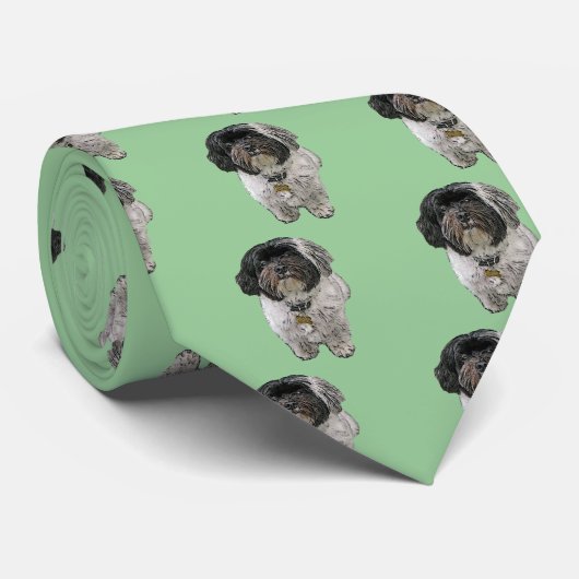Havanese犬のギフト ネクタイ (ロール)