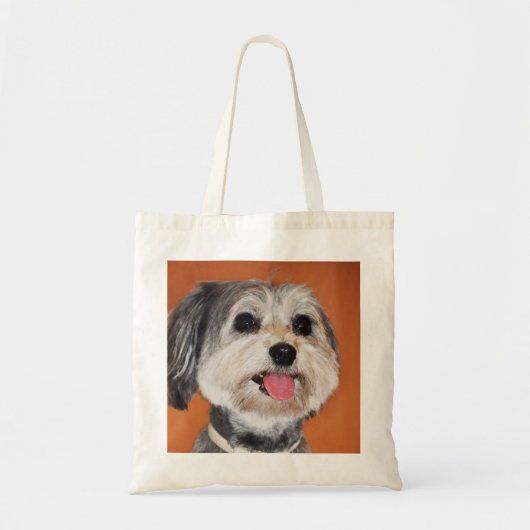 Havanese犬のポートレート トートバッグ (正面)