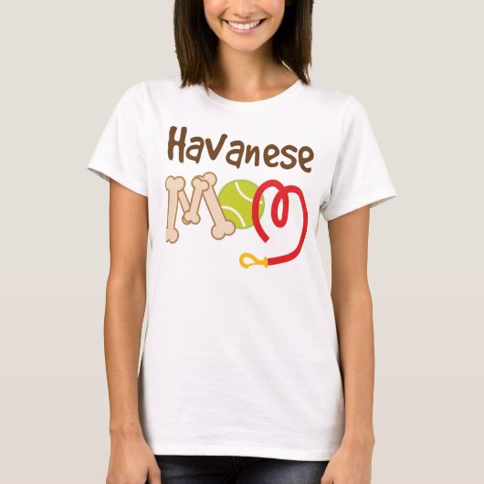 Havanese犬の品種お母さんのギフト Tシャツ (正面)