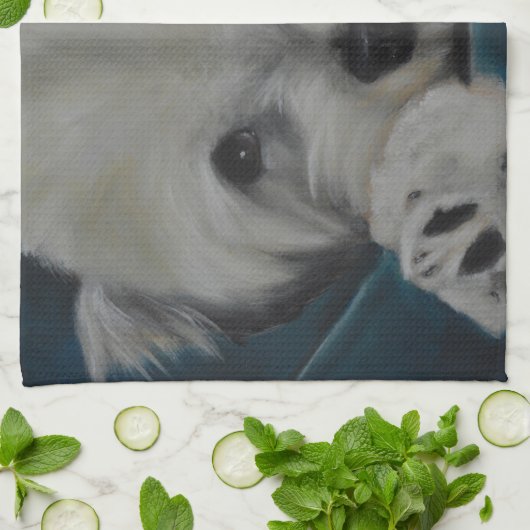 Havanese キッチンタオル (折り畳み)