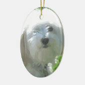 Havanese セラミックオーナメント (左)