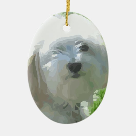 Havanese セラミックオーナメント (正面)