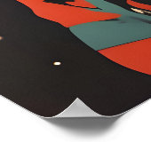 Havanese Astronaut Poster, Havanese Retro Print ポスター (角)