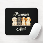 Havanese Aunt Cute Dog Lover Gift Funny Women Pupp マウスパッド (マウス)