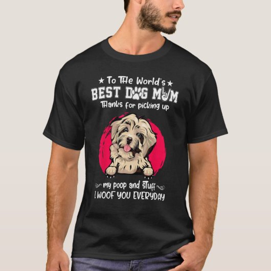 Havanese Best Dog Mom Dogs   Mothers Day Tシャツ (正面)