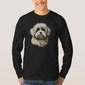 Havanese Dog Bolonka Shih Tzu Lhasa Apso Maltese A Tシャツ (正面)