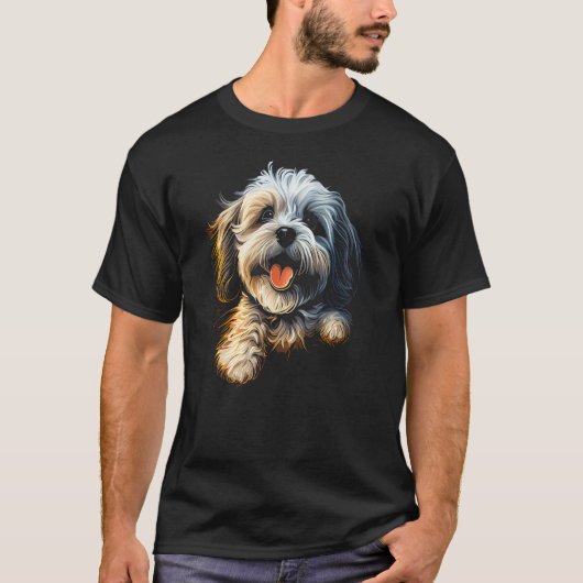 Havanese Dog Bolonka Shih Tzu Lhasa Apso Maltese G Tシャツ (正面)