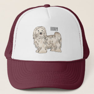 Havanese dog cartoon illustration キャップ